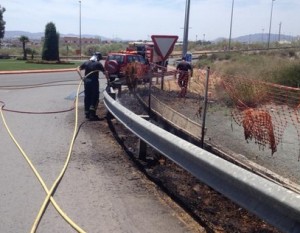 incendio rotonda hospital
