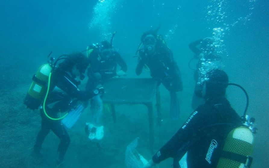 limpieza de mazarron fondos marinos
