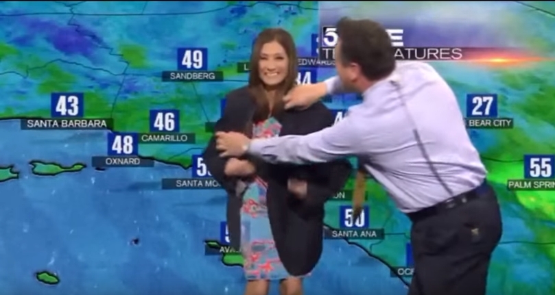 vestido presentadora del tiempo