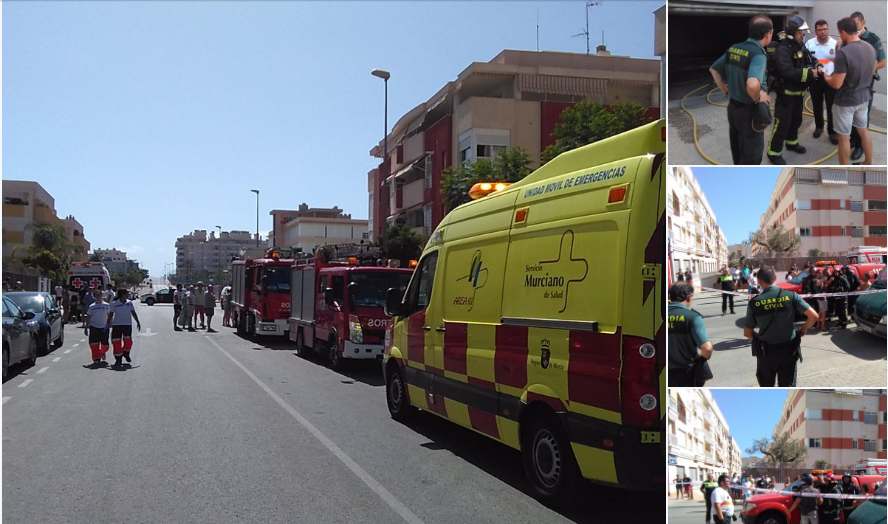 incendio garaje aguilas